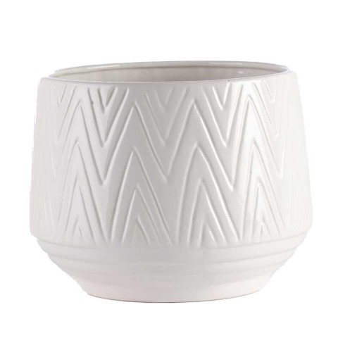VASO BIANCO CERAMICA EST D.18.3 H.14.4